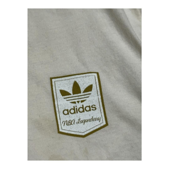 Boston Celtics Shirt Mens Medium White NBA Basketball Trefoil Originals Adidas - Picture 4 of 9